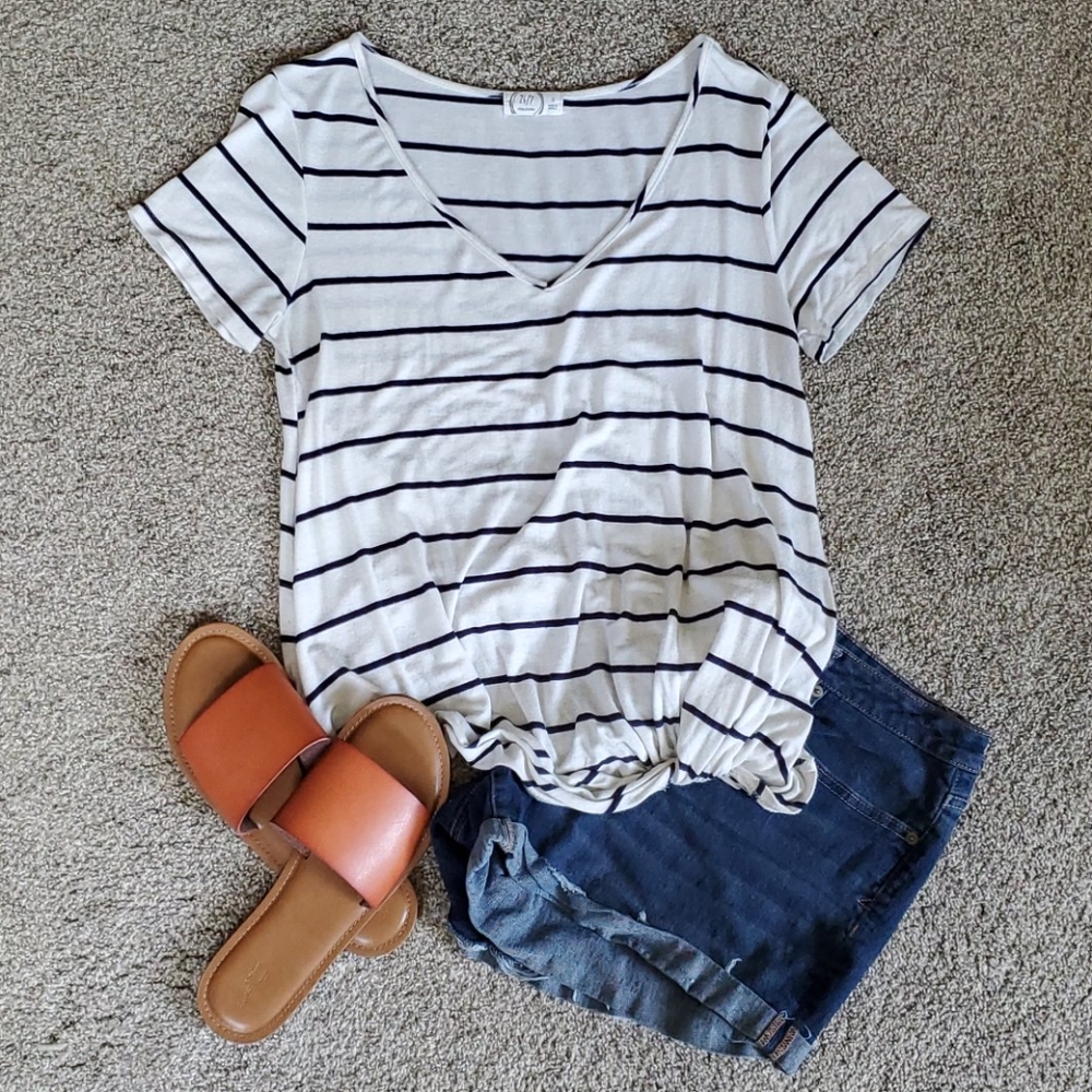Maurices Striped Knotted Shirt